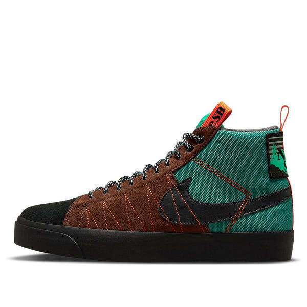 

Кроссовки blazer mid premium sb 'acclimate pack - noble green' Nike, черный