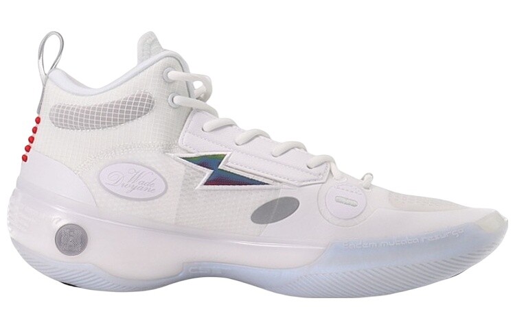Кроссовки Li Ning Wow 10 Basketball ABAS075-2, белый/голубой — фото 2