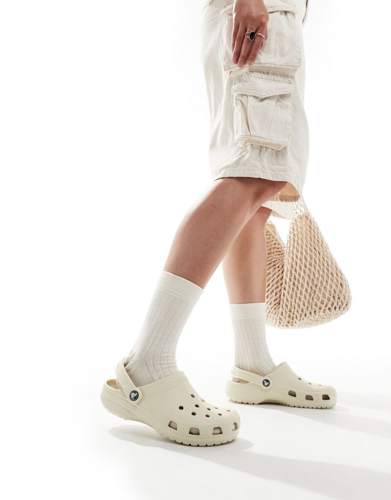 Классические сабо унисекс Crocs из кости