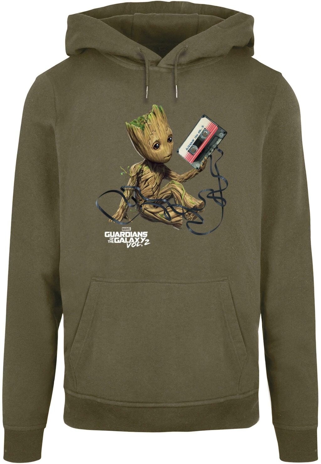 

Толстовка MARVEL GUARDIANS OF THE GALAXY GROOT TAPE ABSOLUTE CULT, оливковый