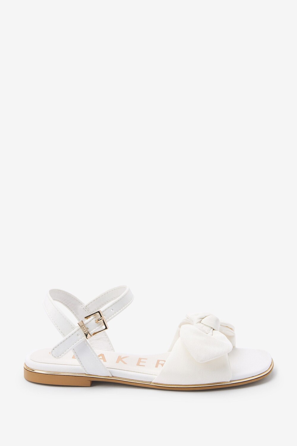 

Белые босоножки Baker By Ted Baker с бантом Baker by Ted Baker, белый
