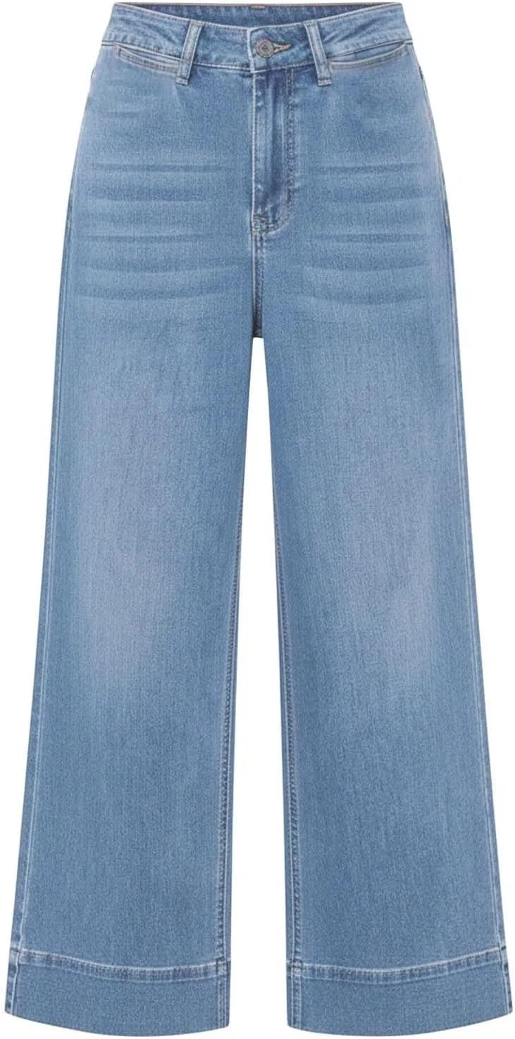 Джинсы широкие, Summer Denim, Light Blue — фото 4