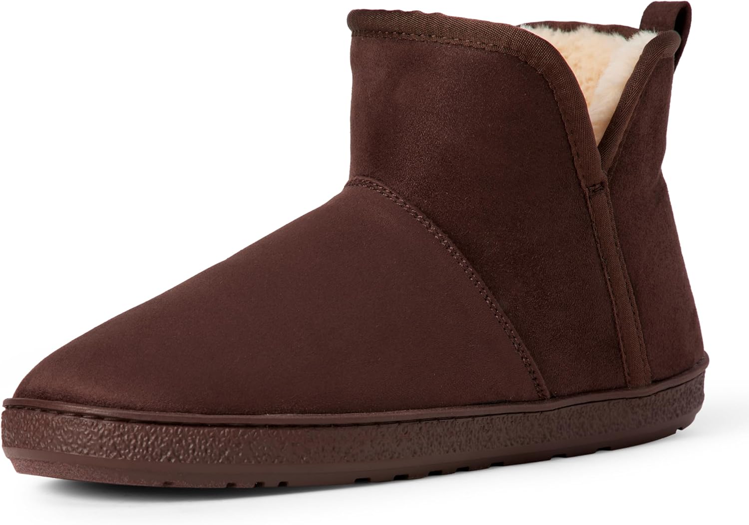 

Мужские тапочки-ботинки с мехом шерпа Amazon Essentials, коричневый