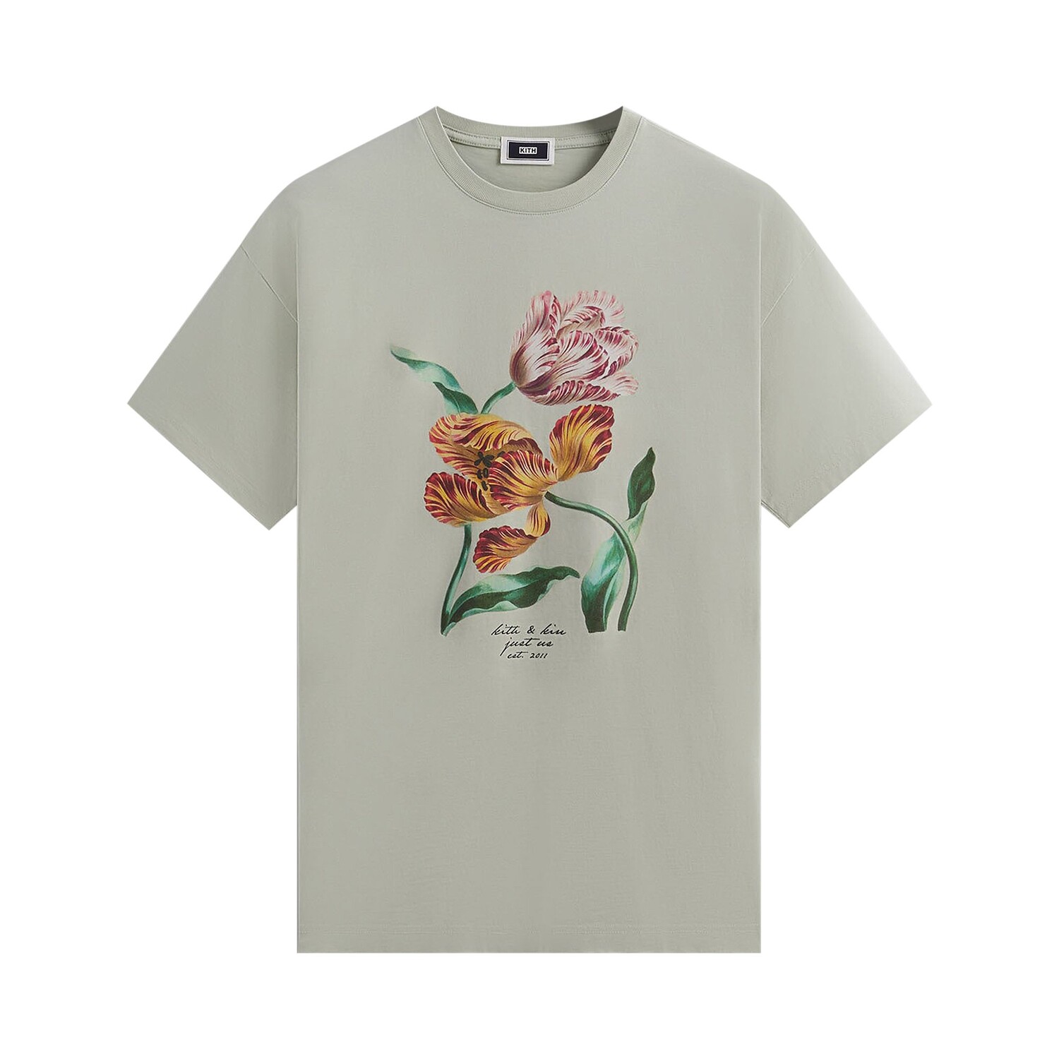 

Футболка Kith Tulip Vintage Мятная, Зеленый, Футболка Kith Tulip Vintage Мятная