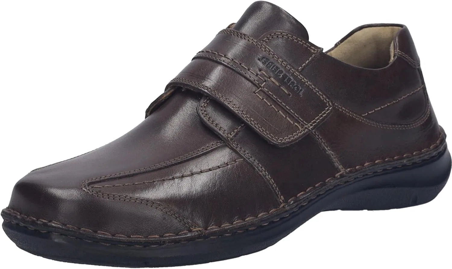 Мужские кроссовки Josef Seibel New Anvers 02 на липучках, ширина K (очень широкая), сменная стелька, Tobacco