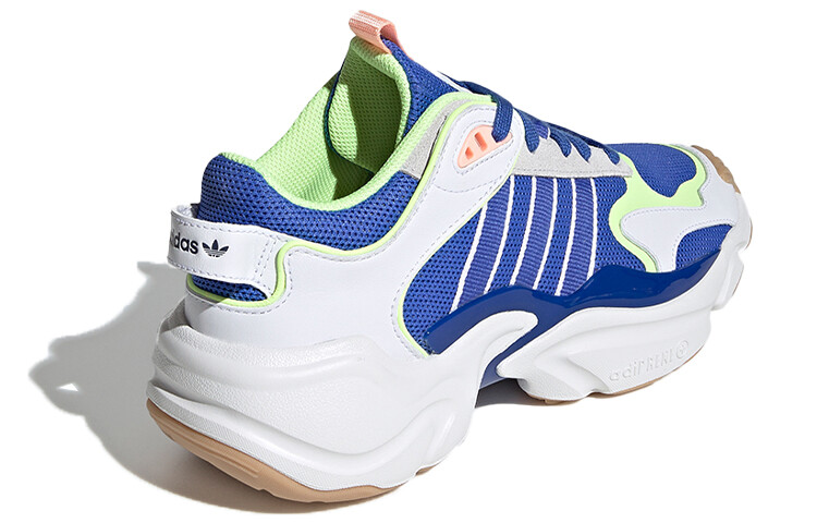 Кроссовки Magmur Runner Chunky унисекс с низким верхом белого/синего/желтого цвета Adidas Originals — фото 4