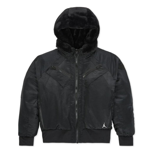 

Куртка (WMNS) Air Jordan Reversible Bomber Jacket 'Black', черный