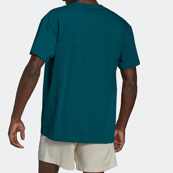 Футболка adidas Round Neck Short Sleeve Green, мультиколор — фото 3