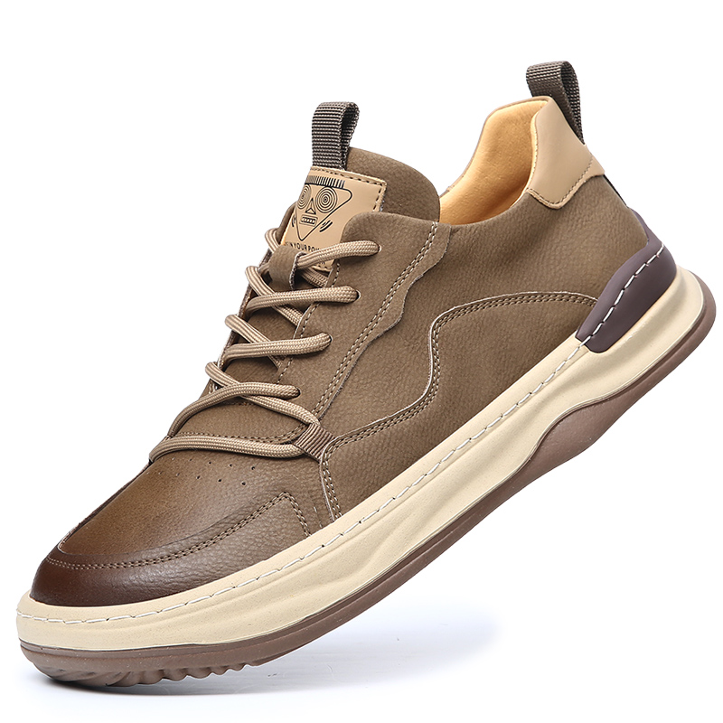 

Ignition Мужские повседневные туфли мужские низкие топы - хаки (этот стиль кожаной обуви, на размер больше спортивных)