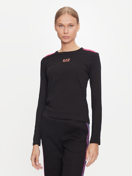 

Блузка regular fit 6DTT16 TJLOZ 1200 Ea7 Emporio Armani, черный