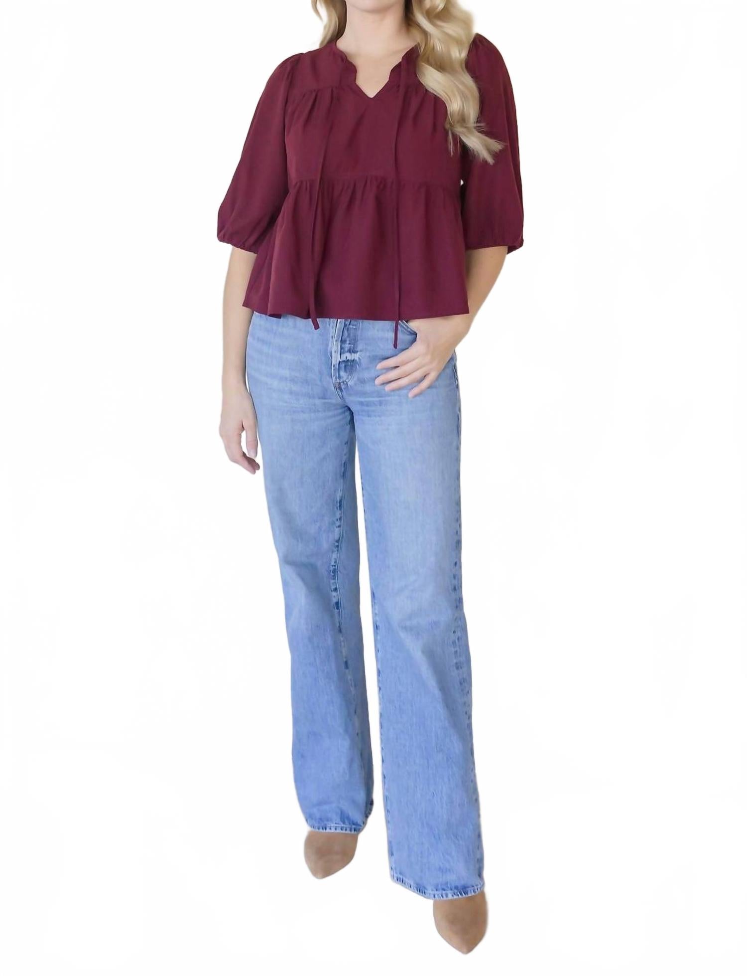 

Топ Ferlita в бордовом цвете Velvet Heart, бургундия