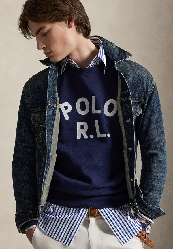 Свитшот Polo Ralph Lauren Logo Sweatshirt, ньюпорт-нави — фото 4