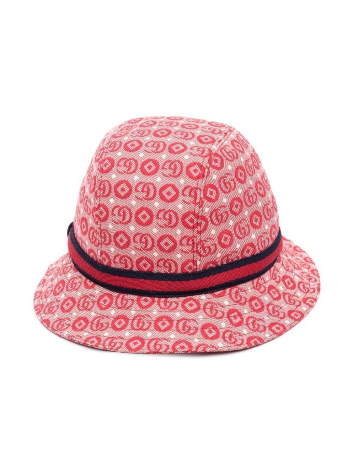 

Gucci Kids шляпа с логотипом Double G, красный