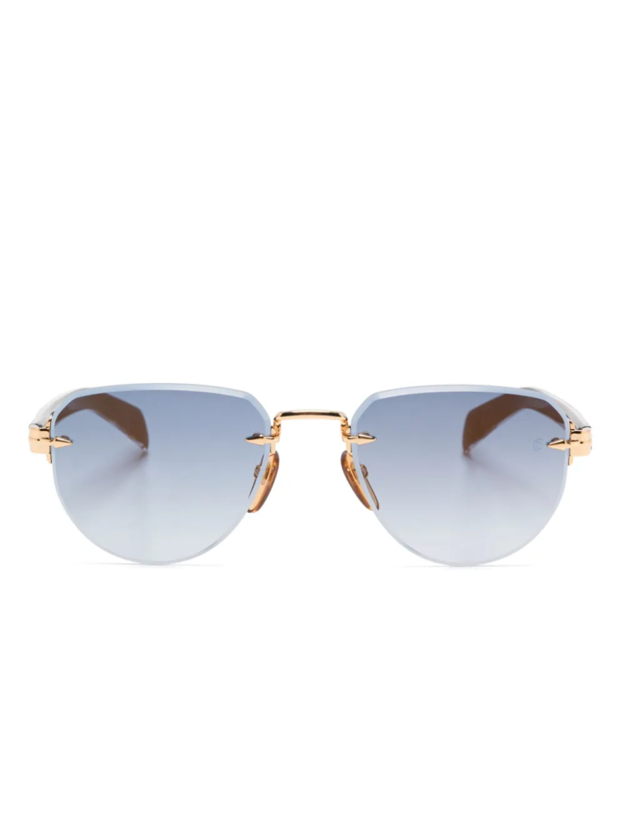 

Солнцезащитные очки-панто в оправе от Дэвида Бекхэма Eyewear by David Beckham, черный