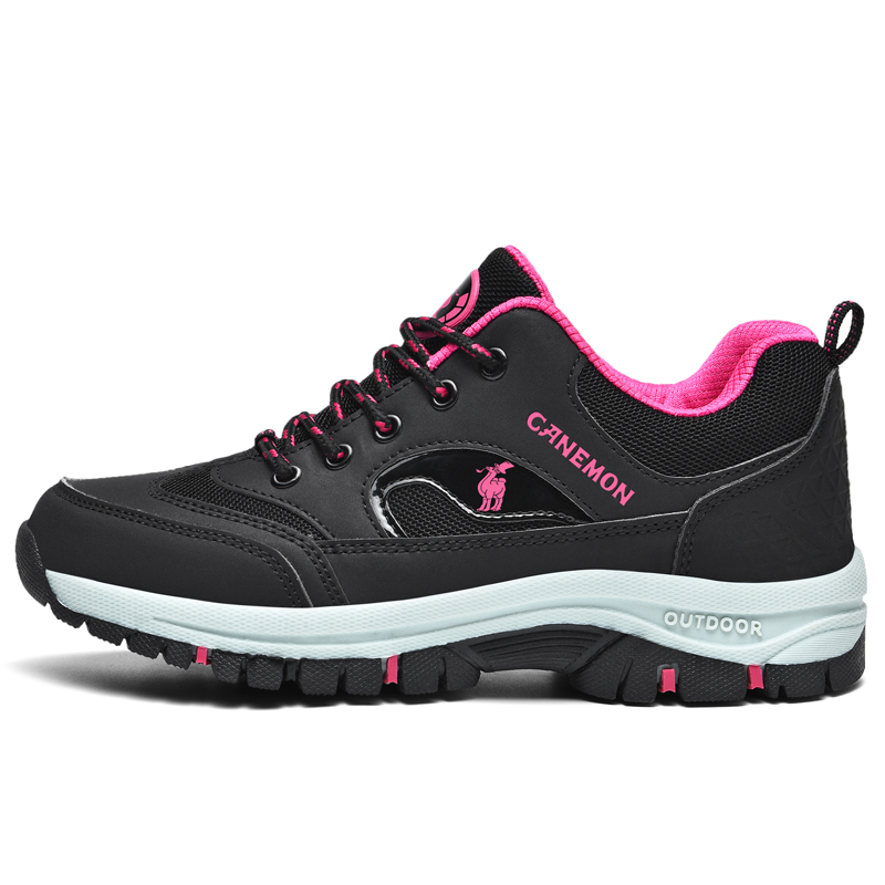 

Женские осенне-зимние туристические ботинки для альпинизма и хайкинга PROTECTCAMEL, черный розовый красный