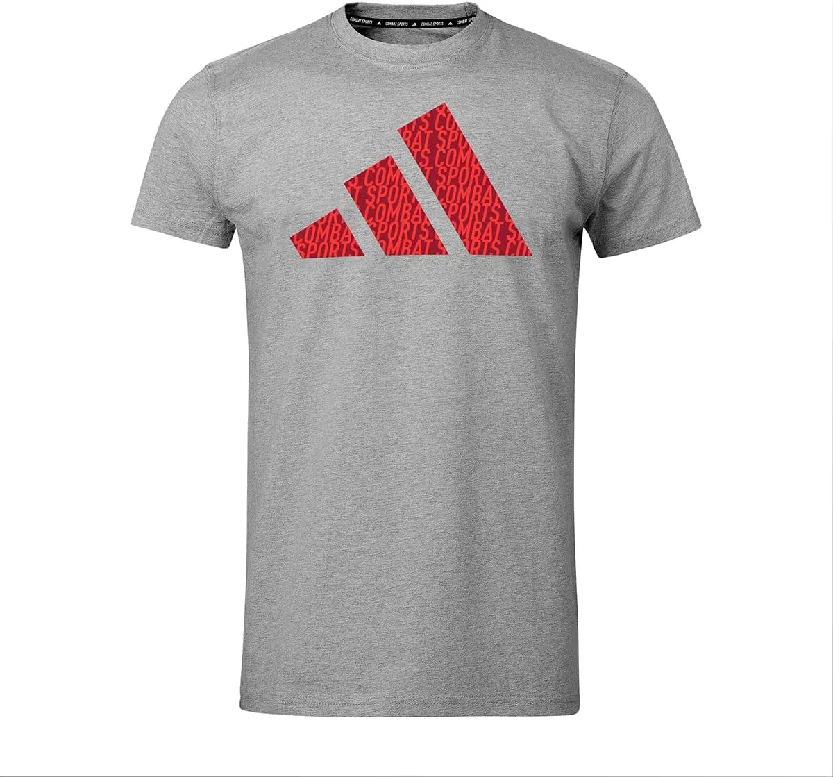 Футболка с коротким рукавом из хлопка Adidas - унисекс с принтом, для тренировок и повседневной носки, активная футболка для мужчин и женщин, ADICLTSPS-CS (US, Alpha, Medium, Regular, Regular, Medium Heather Grey)