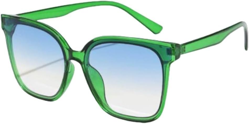 

Крупные солнцезащитные очки в стиле ретро с градиентными линзами и большой оправой, женские солнцезащитные очки «кошачий глаз», черные, винтажные, с защитой от УФ-излучения UV400 LXLHWN, Green