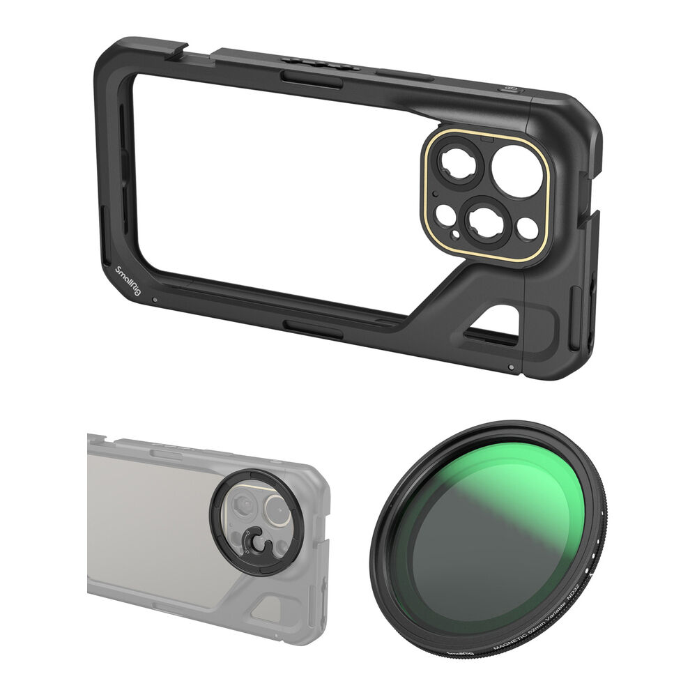 

SmallRig Mobile Video Cage for iPhone 15 Pro Max with 52mm