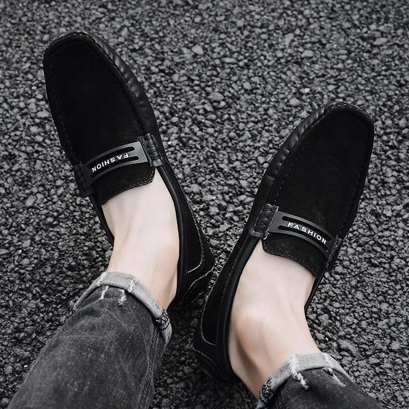 Лоферы кожаные, повседневные, модель Penny Moccasins, черный SayfuR — фото 2