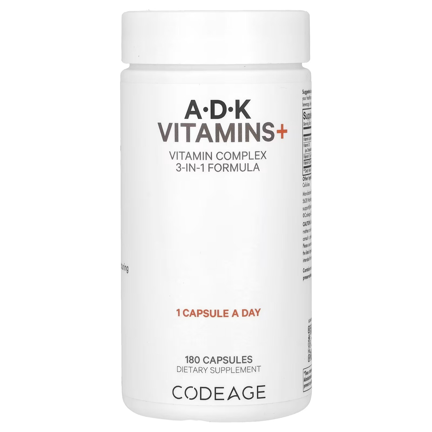 

ADK Витамины+ 180 капсул Codeage