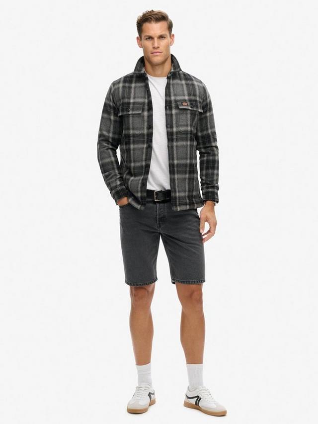

Прямые джинсовые шорты Superdry, цвет Washed Black