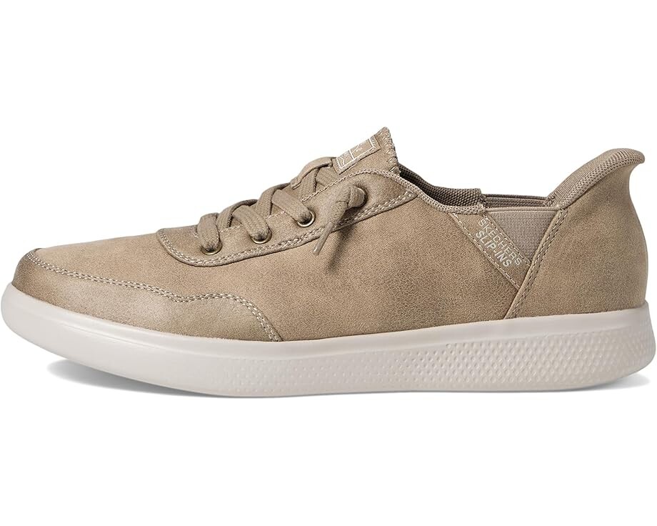 Кроссовки SKECHERS Hands Free Slip-Ins: Skip Cute – B Cute Cozy, серо-коричневый — фото 4