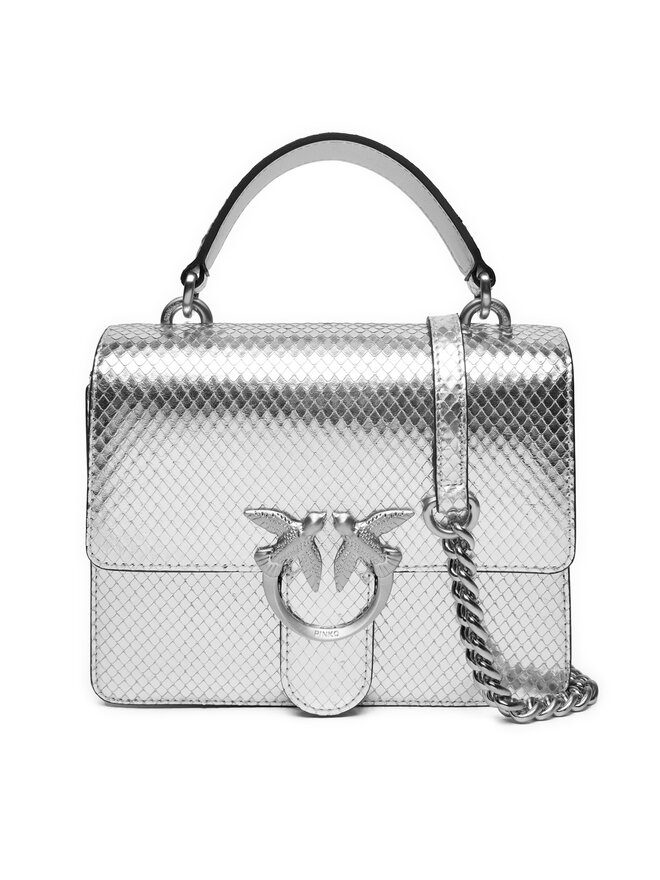 

Сумочка Love One Top Handle Mini Light AI 24-25 PLTT 100071 A1VG Pinko, серебряный