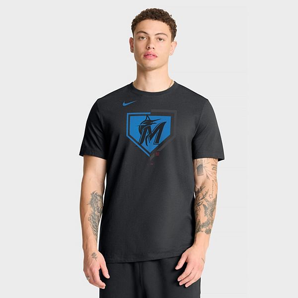 

Мужская черная футболка Miami Marlins Icon Nike