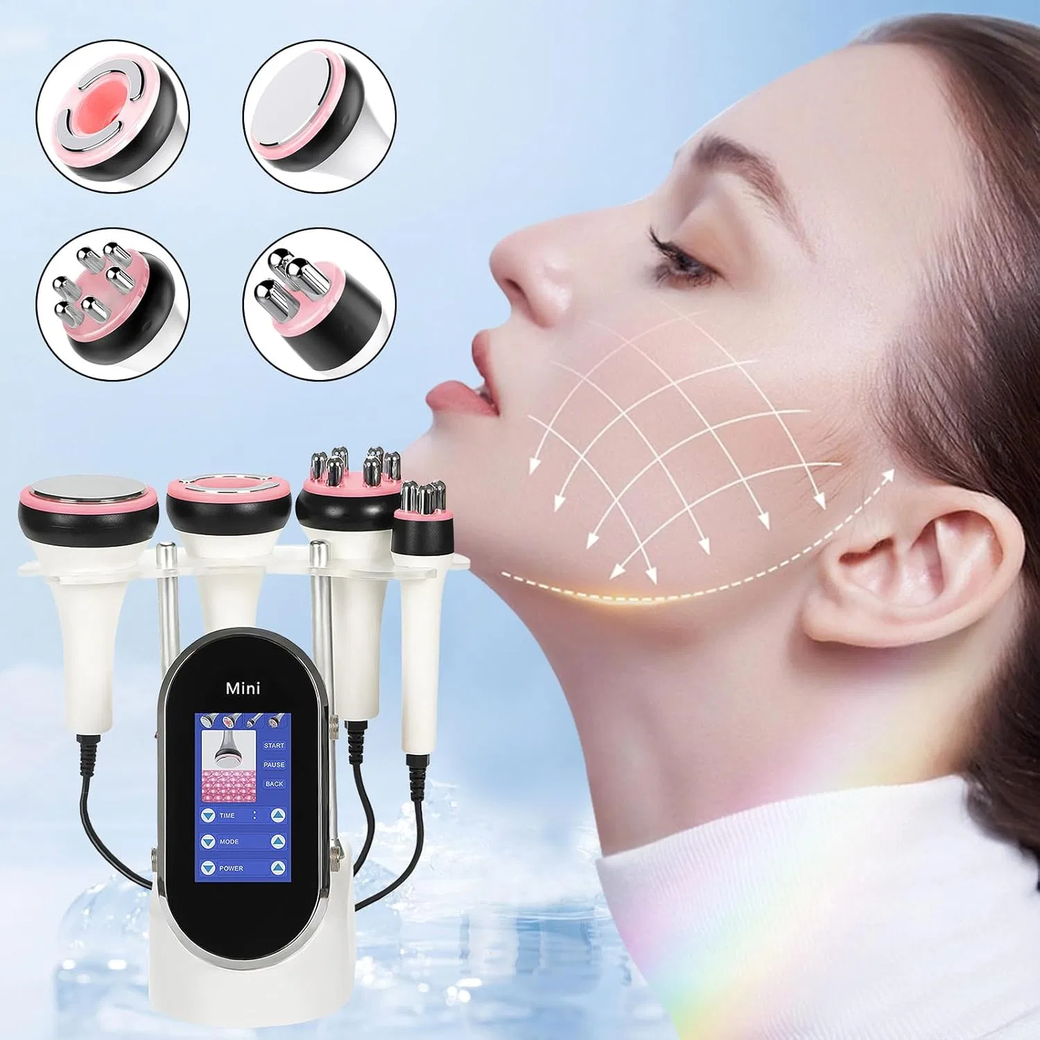 Многофункциональный массажер для тела 4 в 1 40K Slimming Device Uoeonr — фото 3