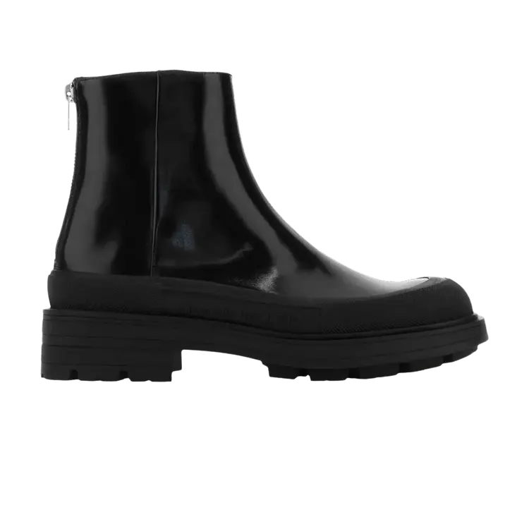 

Ботинки Alexander McQueen Tread Slick ZIpped Ankle Boot Black, черный