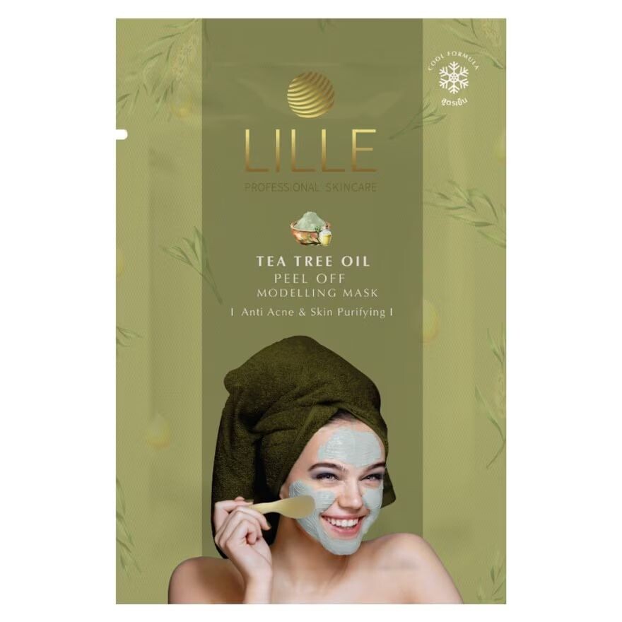 

LILLE PROFESSIONAL SKINCARE Lille Professional Skincare Peel Off Modeling Mask с маслом чайного дерева 40 г, Grey