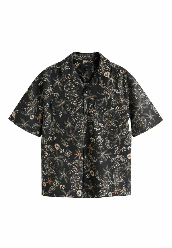 Футболка Next Regular Fit Print Short Sleeve Shirt, черный пейсли