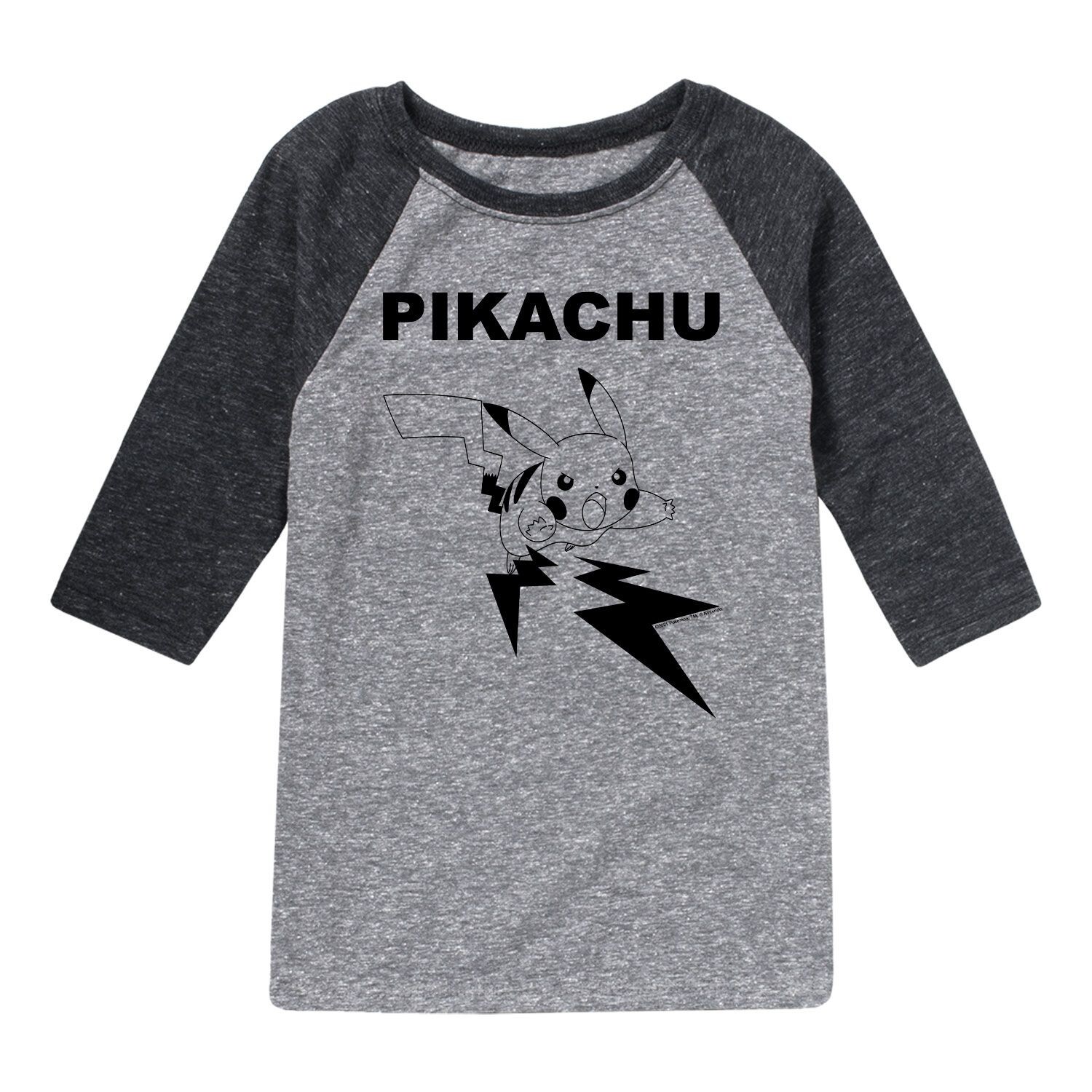 

Футболка реглан с рисунком Pokemon Pikachu Engage для мальчиков 8–20 лет Pokemon