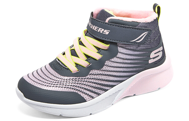 Кроссовки для девочек GS Low-top Charcoal Color/multicolor Skechers, цвет Charcoal color/multi-color — фото 4
