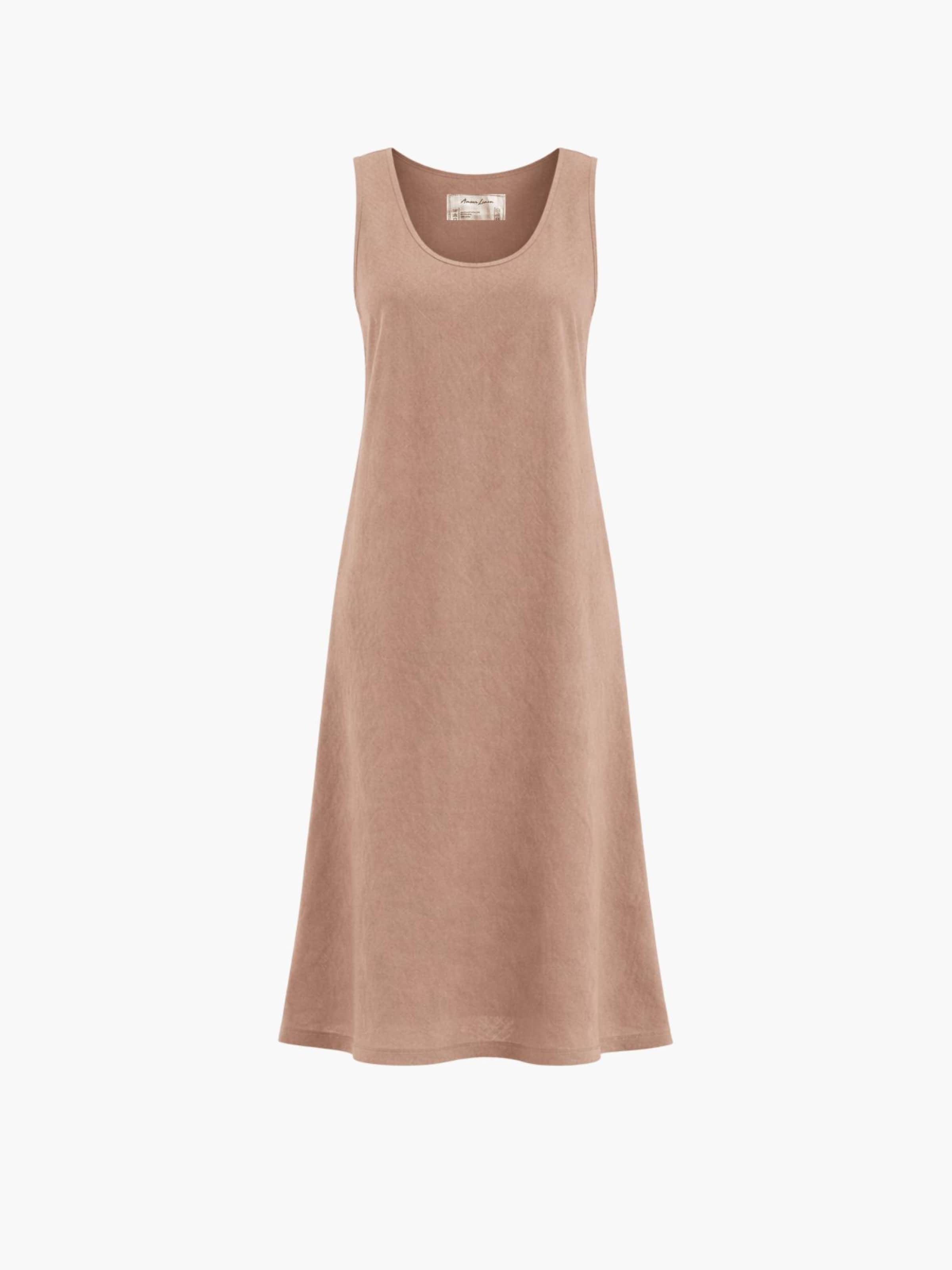 

AmourLinen Платье 'Ines' в светло-коричневом цвете