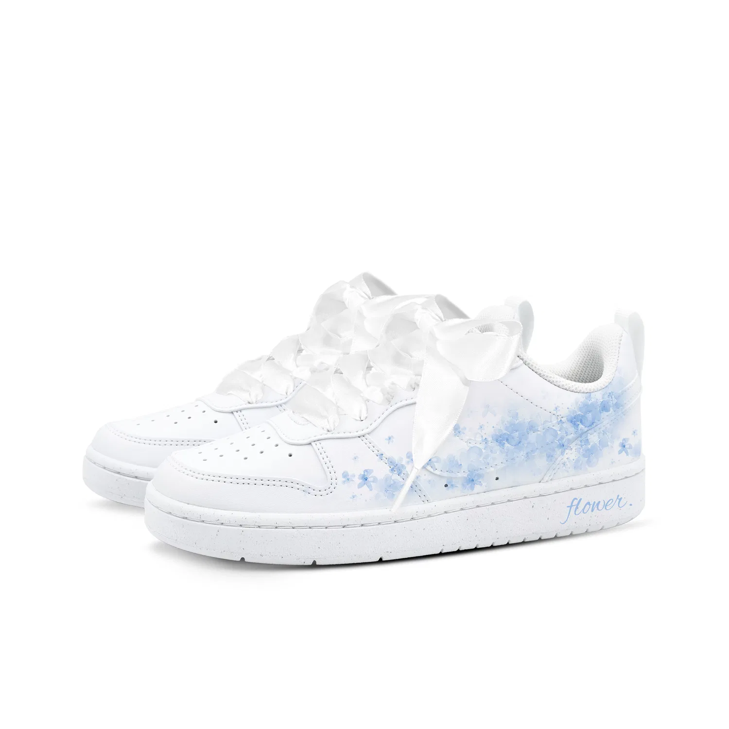 Кроссовки для скейтбординга Nike Court Borough Blue Iris Low Top Kids Blue White — фото 4