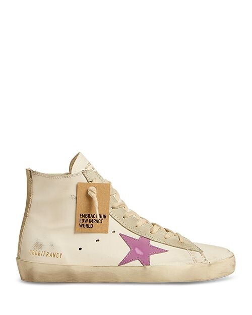 

Женские высокие кеды Francy Golden Goose, цвет Tan/Beige