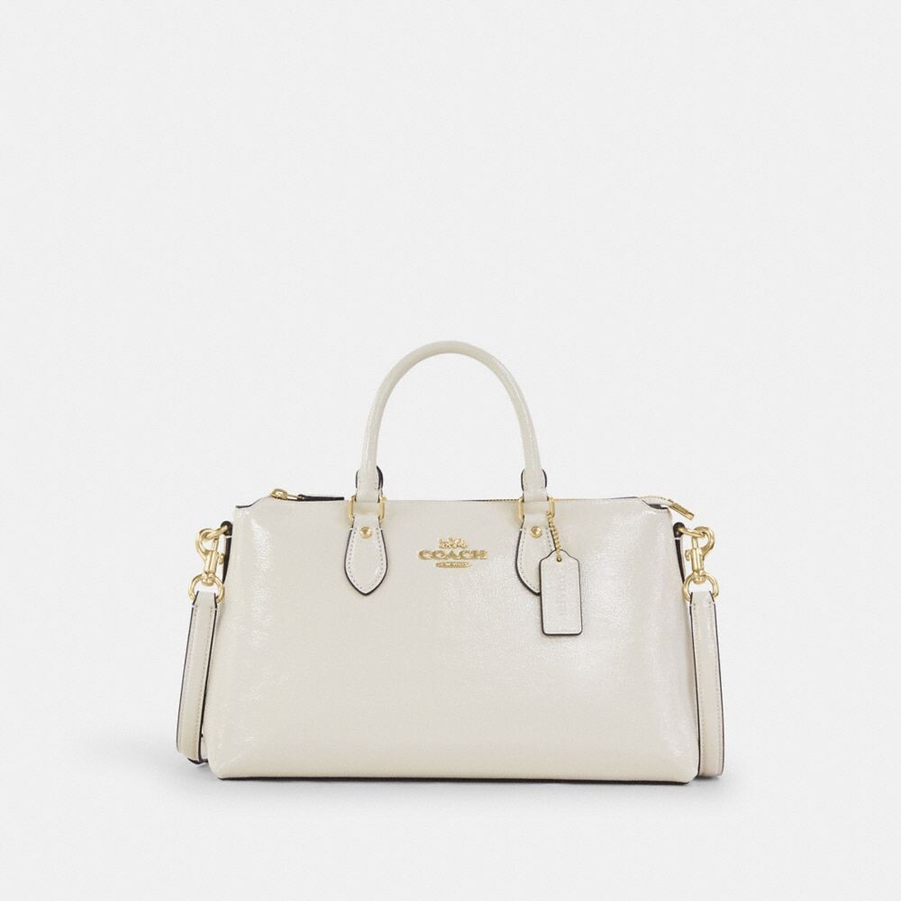 

Сумка-портфель Georgia COACH, цвет gold/pearl