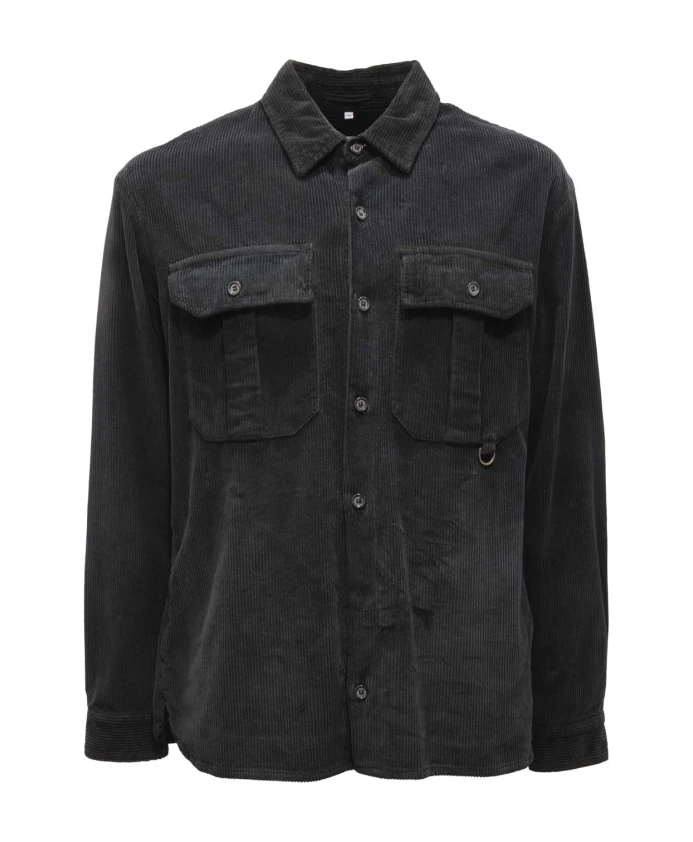 

Бархатная рубашка, изготовленная в Италии. Paolo Pecora, черный