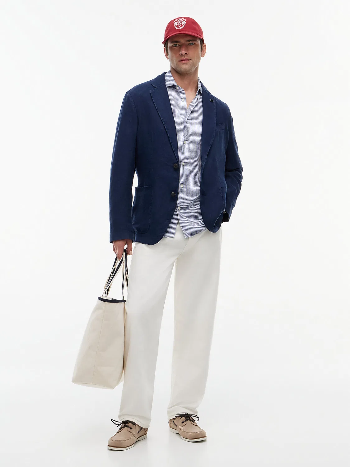 Деловая рубашка приталенного кроя Tommy Hilfiger, Marine Blue — фото 3