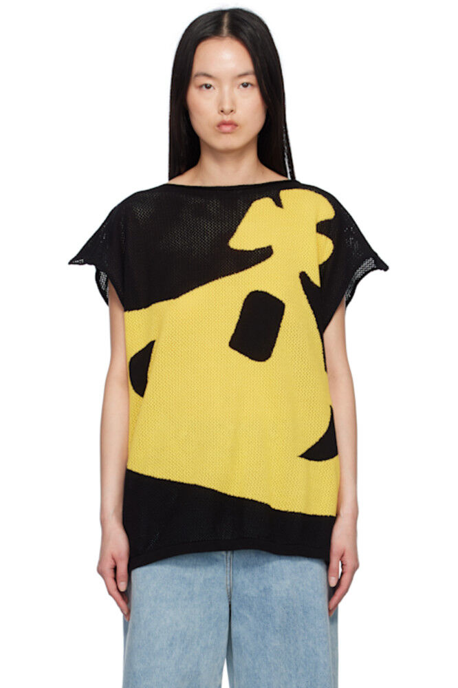 

Черная футболка с интарсией Pixel Orb Vivienne Westwood