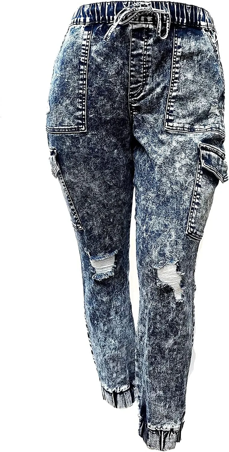 

Jack David Wax Jean женские Plus Size камуфляжные карго джинсы скинни Jack David Jeans For Love