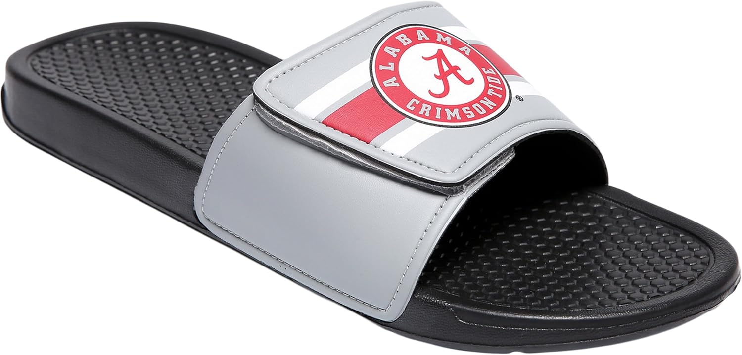 

Мужские сланцы FOCO с логотипом колледжа NCAA и полоской в спортивном стиле, черный
