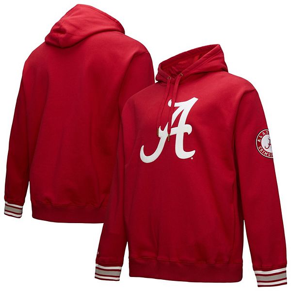 

Мужской красный свитшот с капюшоном Alabama Crimson Tide Mitchell & Ness