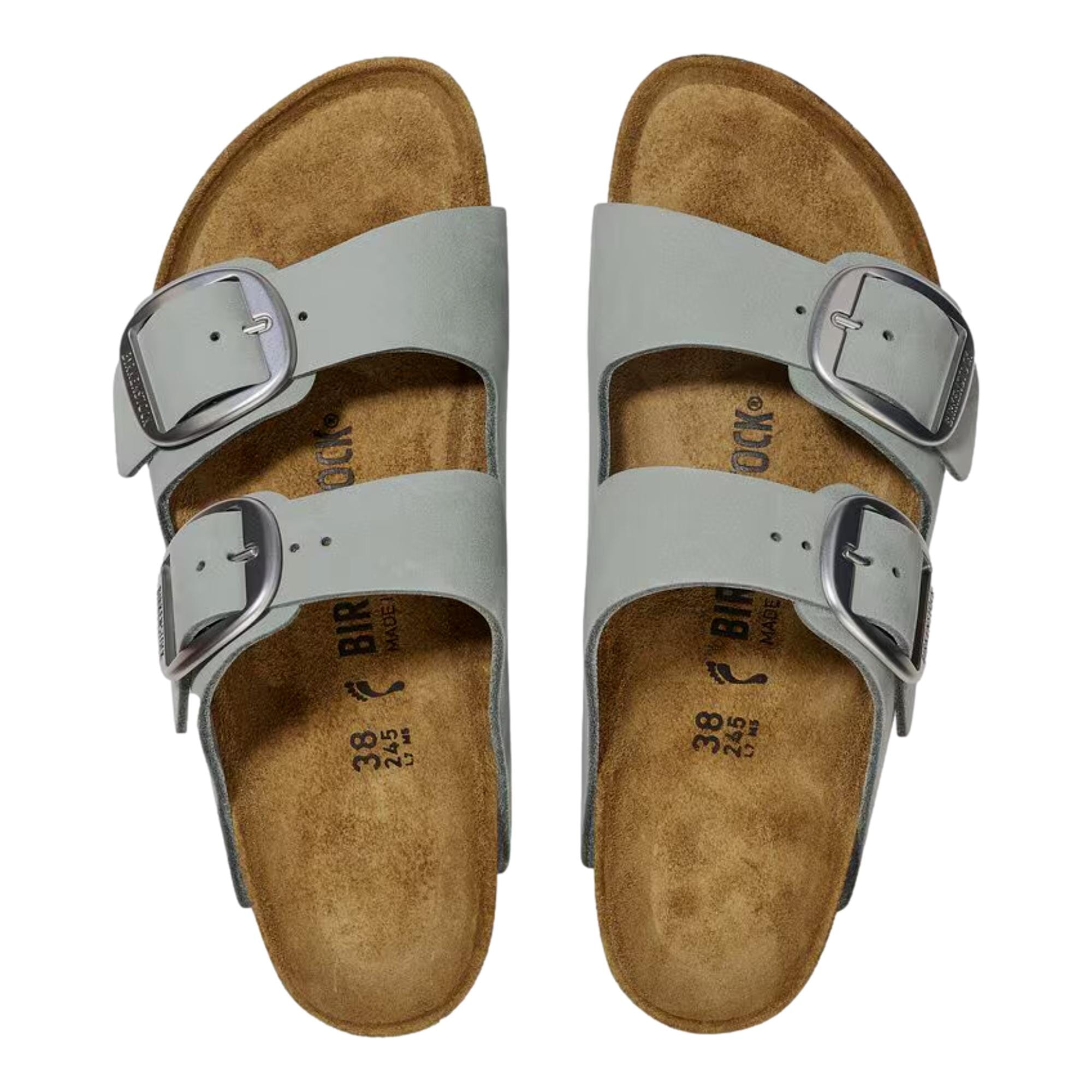 Биркеншток Аризона Биг Бакл Пьюр Сейдж 1029311 Женские мюли Birkenstock, синий — фото 3