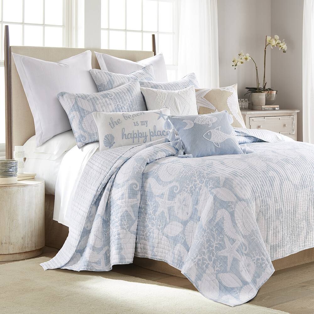 

Levtex Home Stillwater синий комплект одеял с накидками, синий