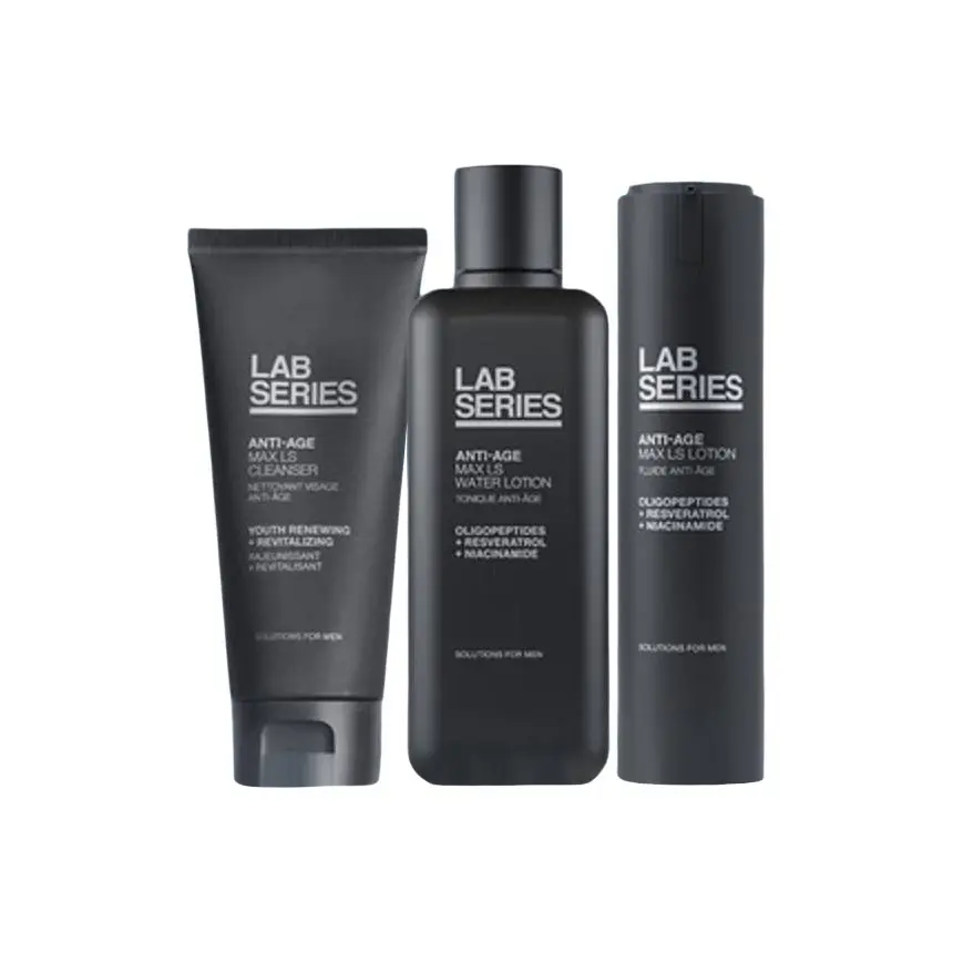 

LANGSHI Fengfan антивозрастной набор для ухода за кожей, коробка, очищающий лосьон и тоник для подтяжки кожи против старения 200мл+45мл+100мл LAB SERIES