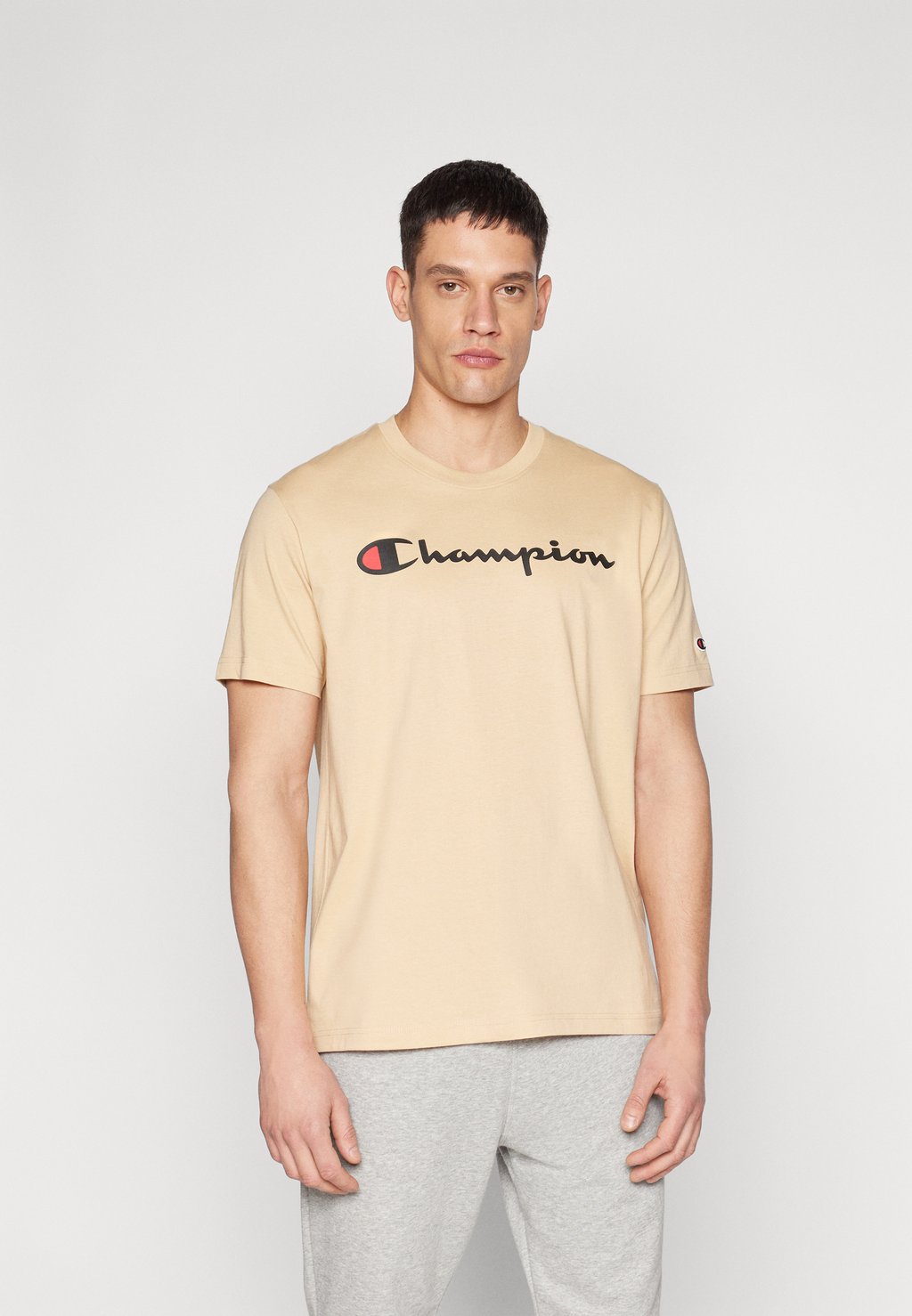 

Футболка с принтом ICONS CREWNECK WITH LARGE LOGO Champion, коричневый