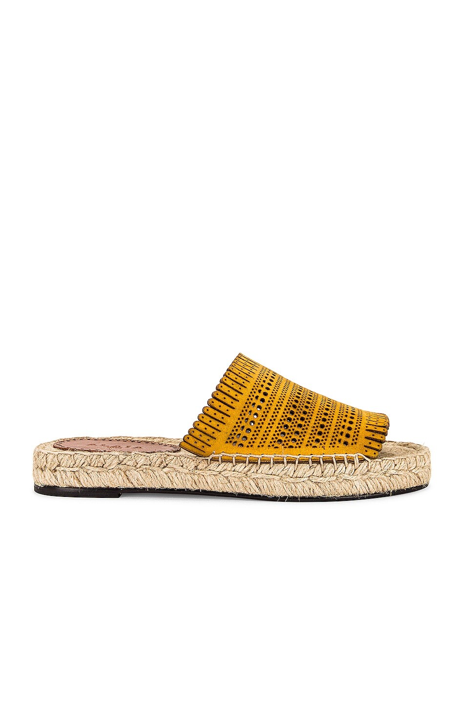Эспадрильи на плоской подошве Alaïa, цвет Jaune Safran