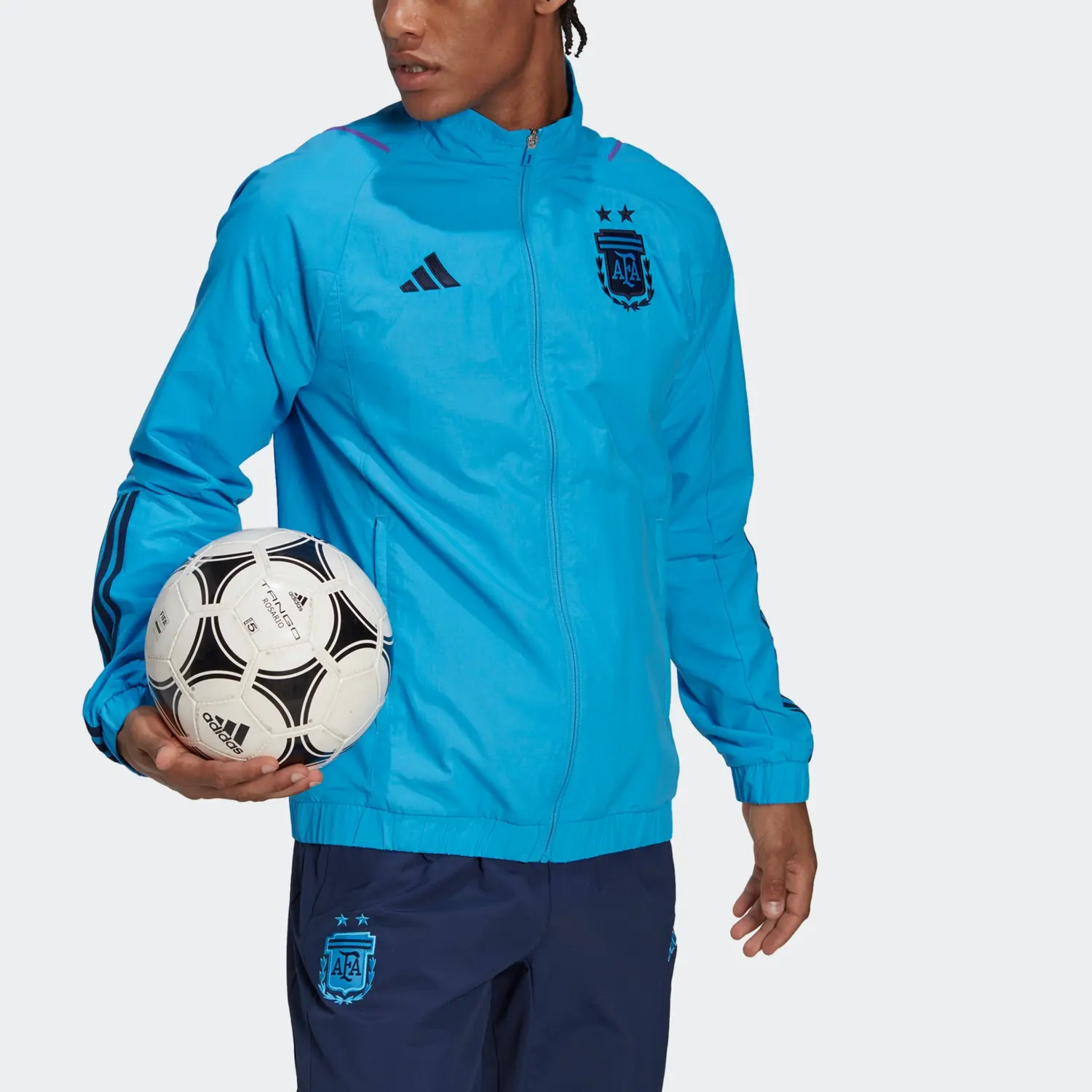 Куртка Аргентина Мужская синяя Adidas, синий — фото 4